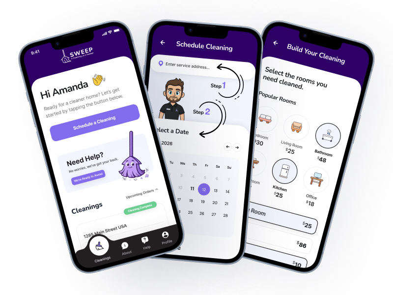 Preview of App Screens